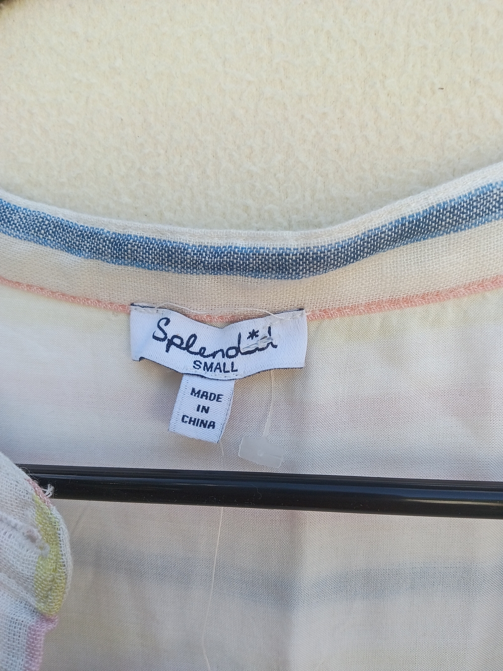 Splendid Pastel Stripe Sleeveless Midi Dress with Braided Belt - Picture 2 of 8